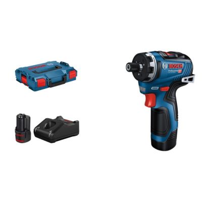 Perceuse-visseuse 12V GSR 12V-35 HX + 2 batteries 3Ah + chargeur + coffret L-BOXX - BOSCH - 06019J9100