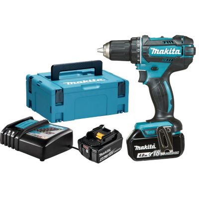 Perceuse visseuse 18V + 2 batteries 4Ah + chargeur + coffret MAKPAC - MAKITA - DDF482RMJ