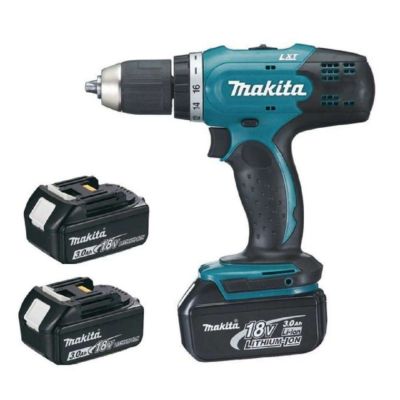 Perceuse visseuse 18V + 3 batteries 3Ah + chargeur + coffret - MAKITA - DDF453SFE3