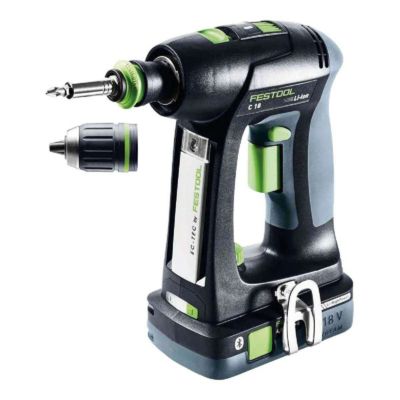 Perceuse-visseuse 18V C 18 HPC 4,0 I-Plus + 2 batteries 4Ah + chargeur rapide + Systainer SYS3 - FESTOOL - 576435