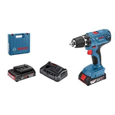 Perceuse visseuse 18V GSR 18V-21 + 2 batteries 2Ah + chargeur + coffret L-CASE - BOSCH - 06019H100A