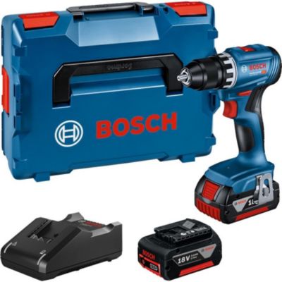 Perceuse-visseuse 18V GSR 18V-45 + 2 batteries GBA 3Ah + chargeur en coffret L-BOXX - BOSCH - 06019K3204