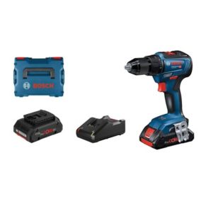 Perceuse-visseuse 18V GSR 18V-55 Professional + 2 batteries Procore 4Ah + chargeur + coffret L-BOXX - BOSCH - 06019H5204