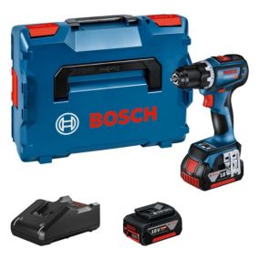 Perceuse visseuse 18V GSR 18V-90 C + 2 batteries GBA 4Ah + chargeur en coffret L-BOXX - BOSCH - 06019K6003