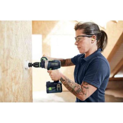 Perceuse-visseuse 18V QUADRIVE TDC 18/4 5,0/4,0 I-Plus + 1 batterie 4Ah + 1 batterie 5Ah + chargeur + Systainer SYS3 - FESTOOL - 5