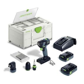 Perceuse-visseuse 18V TXS 18 C 3,0-SET + 2 batterie 3Ah + chargeur + coffret Systainer SYS3 - FESTOOL - 576896