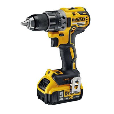 Perceuse visseuse 18V XR + 2 batteries 5Ah + chargeur + coffret TSTAK - DEWALT - DCD791P2-QW