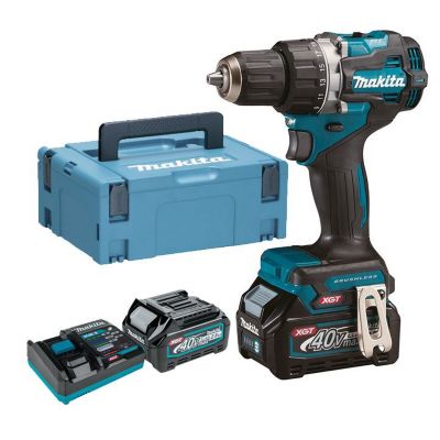 Perceuse-visseuse 40V + 2 batteries 2,5Ah + chargeur + MAKPAC - MAKITA - DF002GD201