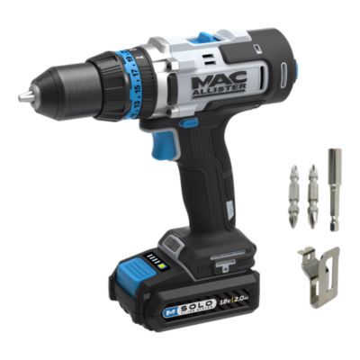 Perceuse visseuse à percussion sans fil 18V 1 x 2Ah Mac Allister Solo MCI1258COM