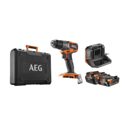 Perceuse visseuse à percussion sans fil AEG 18V 18SBL2-X02C 1x2Ah 1x4Ah