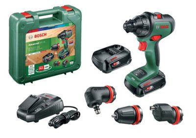 Bosch perceuse-visseuse sans fil AdvancedDrill 18V-80 QuickSnap (percer et visser ; avec renvoi d'angle, porte-embout exc. et magnét; poignée aux; avec batterie et chargeur
