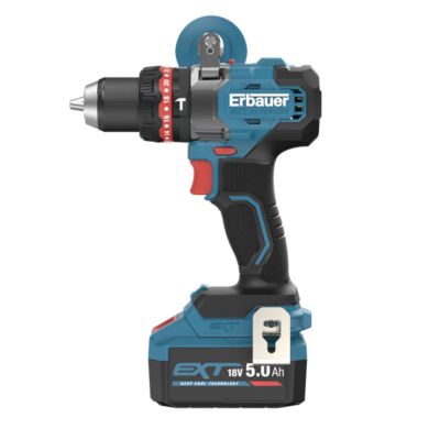 Perceuse visseuse à percussion sans fil Erbauer Elite 18V ERI1107COM 150 Nm 2x5Ah