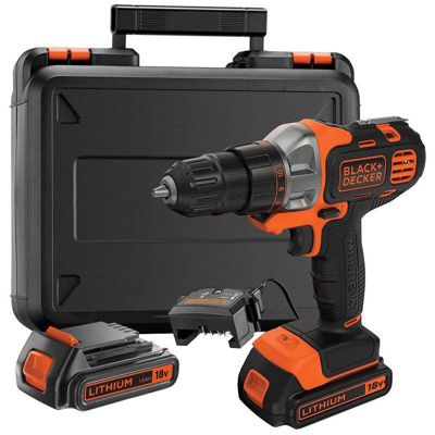 Perceuse visseuse black + decker mt218kb-qw sans fil 25.0 Nm 850 W 18 V