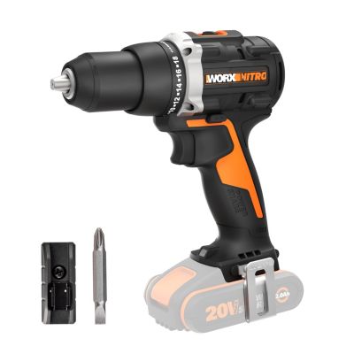 Perceuse-visseuse brushless 20V WORX - WX102.9 (60 Nm, mandrin 13 mm, 2 vitesses, compacte et légère, sans batterie ni chargeur)