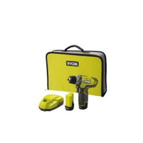 Perceuse-visseuse compacte RYOBI 12V Lithium-ion - 2 vitesses - 2 batteries 1.3 Ah R12DD-LL13S