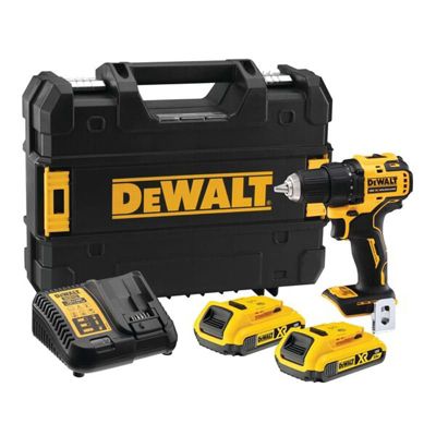 Perceuse visseuse Compacte XR 18V 2Ah Li-Ion Brushless DEWALT