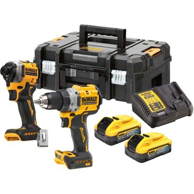 Perceuse visseuse dewalt powerstack sans fil 205.0 Nm 400 W 18 V 5.0 Ah