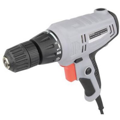 Perceuse-visseuse électrique filaire 300 W, couple 23 positions, mandrin 10 mm, vitesse 0-850 tr/min