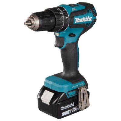 Perceuse-visseuse à percussion 18V + 2 batteries 3Ah + chargeur rapide + coffret MAKPAC - MAKITA - DHP485RFJ