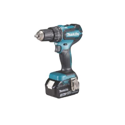 Perceuse-visseuse à percussion 18V + 2 batteries 3Ah + chargeur rapide + coffret MAKPAC - MAKITA - DHP485RFJ