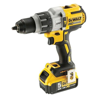 Perceuse-visseuse à percussion 18V + 2 batteries 5Ah + coffret TSTAK - DEWALT - DCD996P2-QW