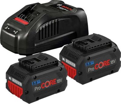 Perceuse-visseuse à percussion 18V GSB 18V-110 C Professional + 2 batteries ProCORE 4 Ah + chargeur + coffret L-BOXX - BOSCH - 060