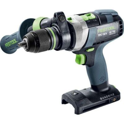 Perceuse-visseuse à percussion 18V TPC 18/4 I-Basic QUADRIVE (sans batterie ni chargeur) + Systainer SYS3 - FESTOOL - 575604