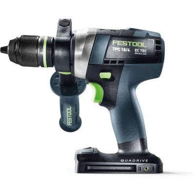 Perceuse-visseuse à percussion 18V TPC 18/4 I-Basic QUADRIVE (sans batterie ni chargeur) + Systainer SYS3 - FESTOOL - 575604