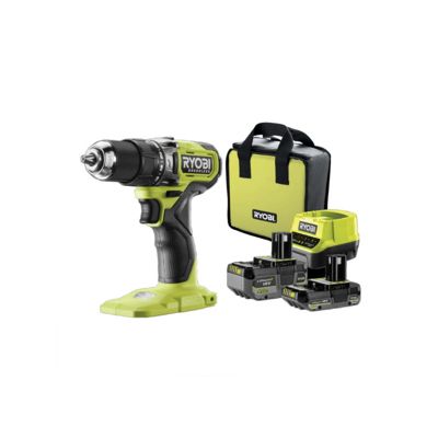 Perceuse-visseuse à percussion RYOBI 18V One+ Brushless - 1 batterie 4,0 Ah - 1 batterie 2.0 Ah - 1 chargeur - RPD18BL1-2C42S