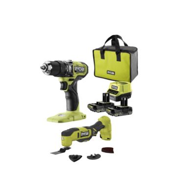 Perceuse-visseuse à percussion RYOBI - R18PD2-242S - 18V One+ - 2