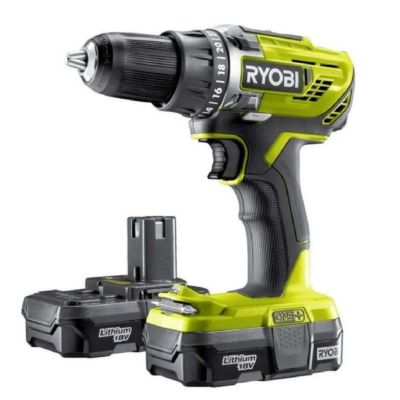 Perceuse-visseuse RYOBI - R18DD3-215S - 18V One+ - 2 Batteries 1.5Ah - 1 Chargeur