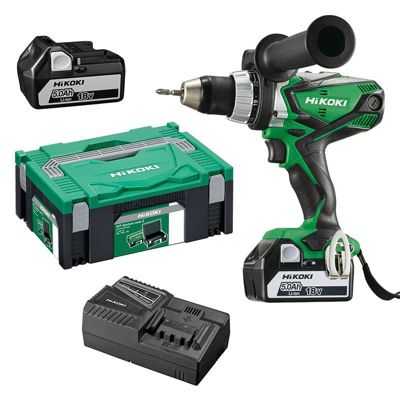 Perceuse-visseuse sans fil 14,4/18 V DS18DSDLWPZ 2x batteries 5.0 Ah, chargeur rapide, mandrin 13 mm.