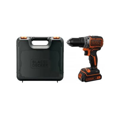 Perceuse-Visseuse sans fil 18V Batterie Lithium 1,5 Ah Black + Decker Chargeur Coffret rangement