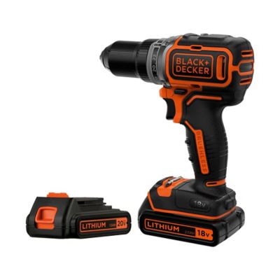 Perceuse visseuse sans fil Black+Decker 18V BL186K1B2-QW - 2x2Ah