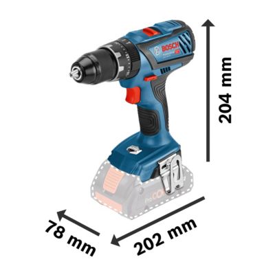 Perceuse visseuse sans fil Bosch Professional 18V 2x2,0Ah