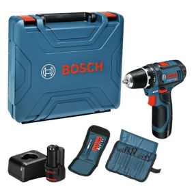 Perceuse visseuse sans fil Bosch professional GSR 12V - 2x2Ah + Accessoires