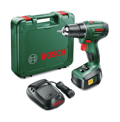 Perceuse-visseuse sans fil Bosch PSR 1800 LI-2, 1 batterie 1,5 Ah