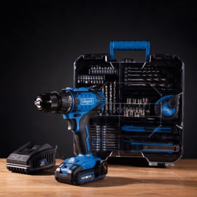 Perceuse-visseuse sans fil C-DTB74/1-X Scheppach IXES 20V - 50 Nm - Brushless - 1 batterie 2Ah+chargeur+coffret de 74 accessoires