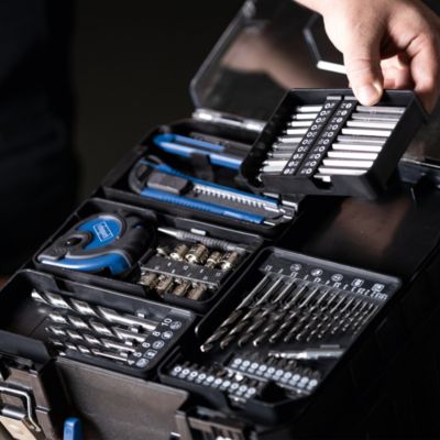 Perceuse-visseuse sans fil C-DTB74/1-X Scheppach IXES 20V - 50 Nm - Brushless - 1 batterie 2Ah+chargeur+coffret de 74 accessoires