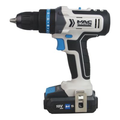 Perceuse visseuse sans fil Mac Allister 18V MDD18-Li-2 2AH + 13 accessoires offerts