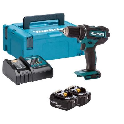 Perceuse-visseuse sans fil Makita DDF482RFJ 18V LXT avec 2 batteries 3,0 Ah MAKPAC