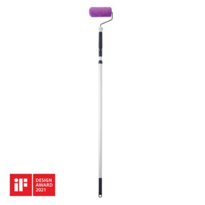 Perche téléscopique extensible + rouleau monocouche GoodHome 180mm