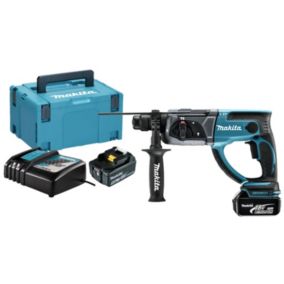 Perfo-burineur SDS Plus 18V + 2 batteries 5Ah + chargeur + coffret MAKPAC - MAKITA - DHR202RTJ