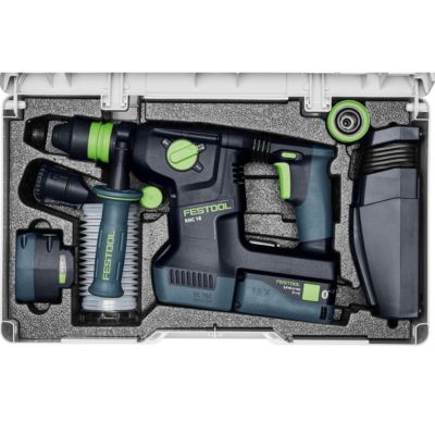 Perforateur burineur sans fil FESTOOL KHC 18 5,0 EBI-Plus 2x 18 V 5,0 Ah, chargeur, Systainer 577448