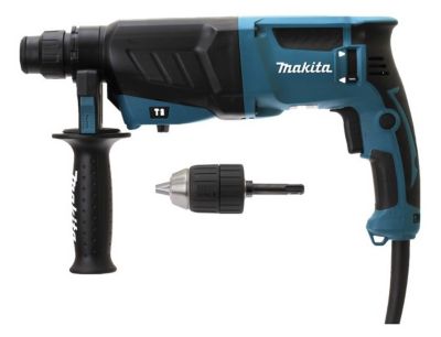 Perforateur-burineur SDS Plus 800 W 26 mm Makita MHR2630X7 - 3 fonctions, 2,4 J, 4 m de câble
