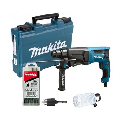 Perforateur SDS-Plus 800 W - MAKITA - accessoires - coffret - HR2600X9