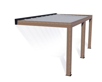 Pergola adossée bois Helsinki Canopia 3 x 4,7 m