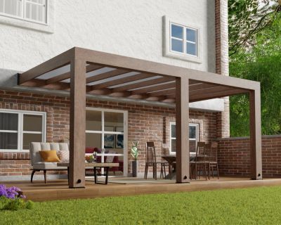 Pergola adossée bois Helsinki Canopia 3 x 4,7 m