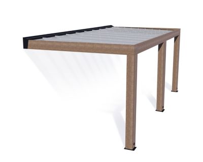 Pergola adossée bois Helsinki Canopia 3 x 6 m