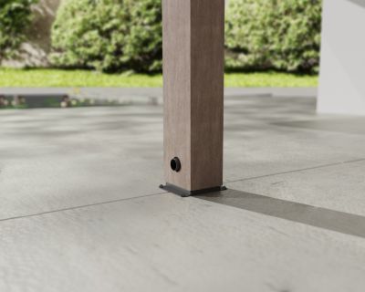 Pergola adossée bois Helsinki Canopia 3 x 6 m